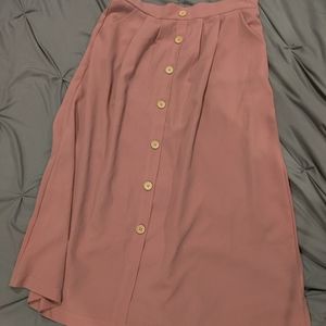 Pink Midi Skirt